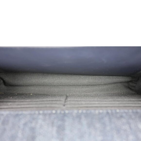 Chanel  19 Flap Denim Wallet On Chain Shoulder Bag Blue - Picture 11 of 13